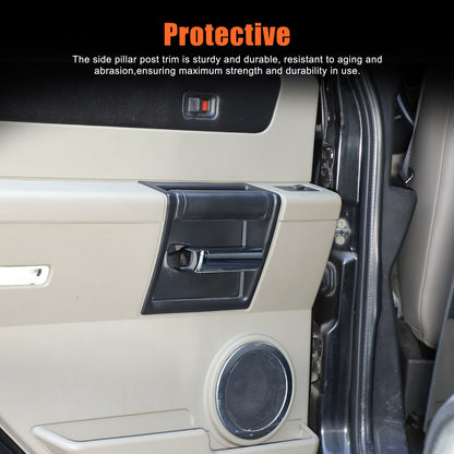 Silver ABS Interior Inner Door Handle Trim For Hummer H2 2003-2007 17