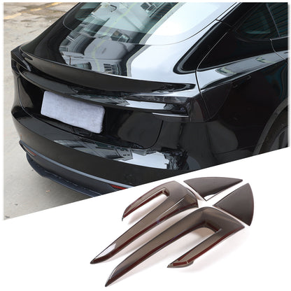Smoked Black Rear Tail Light Guard Cover Trim Bezel For Tesla Model 3 2023-24 18