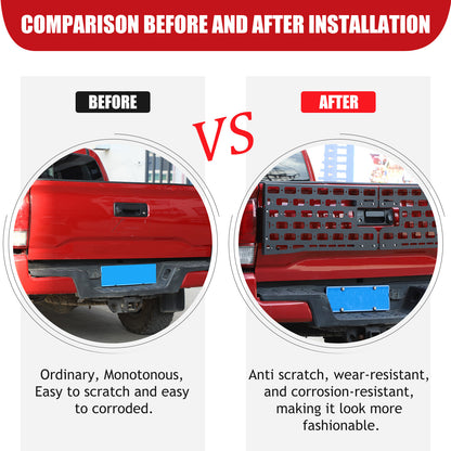 Rear Bed Molle Panel Truck Bed Tailgate Molle Panel For Toyota Tacoma 2016-22 22