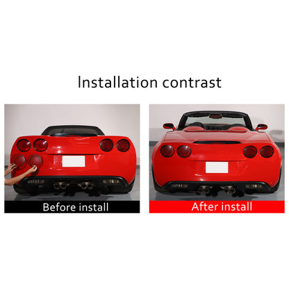 Silver Mesh Steel Rear Tail Light Grille Cover for Corvette C6 GS/Z0/ZR1 2005-13 2