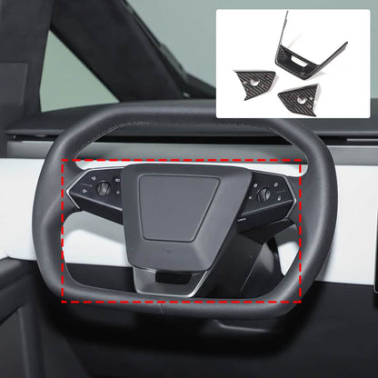 Real Dry Carbon Fiber Center Console Interior Trim For Tesla Cybertruck 2024+ 63