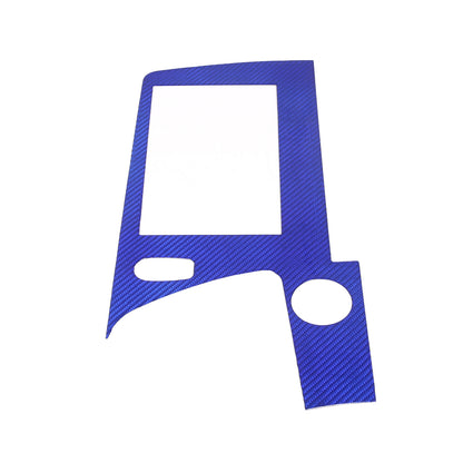 Blue Real Carbon Fiber Dashboard Navigation Srceen Trim Cover For Corvette C8 15