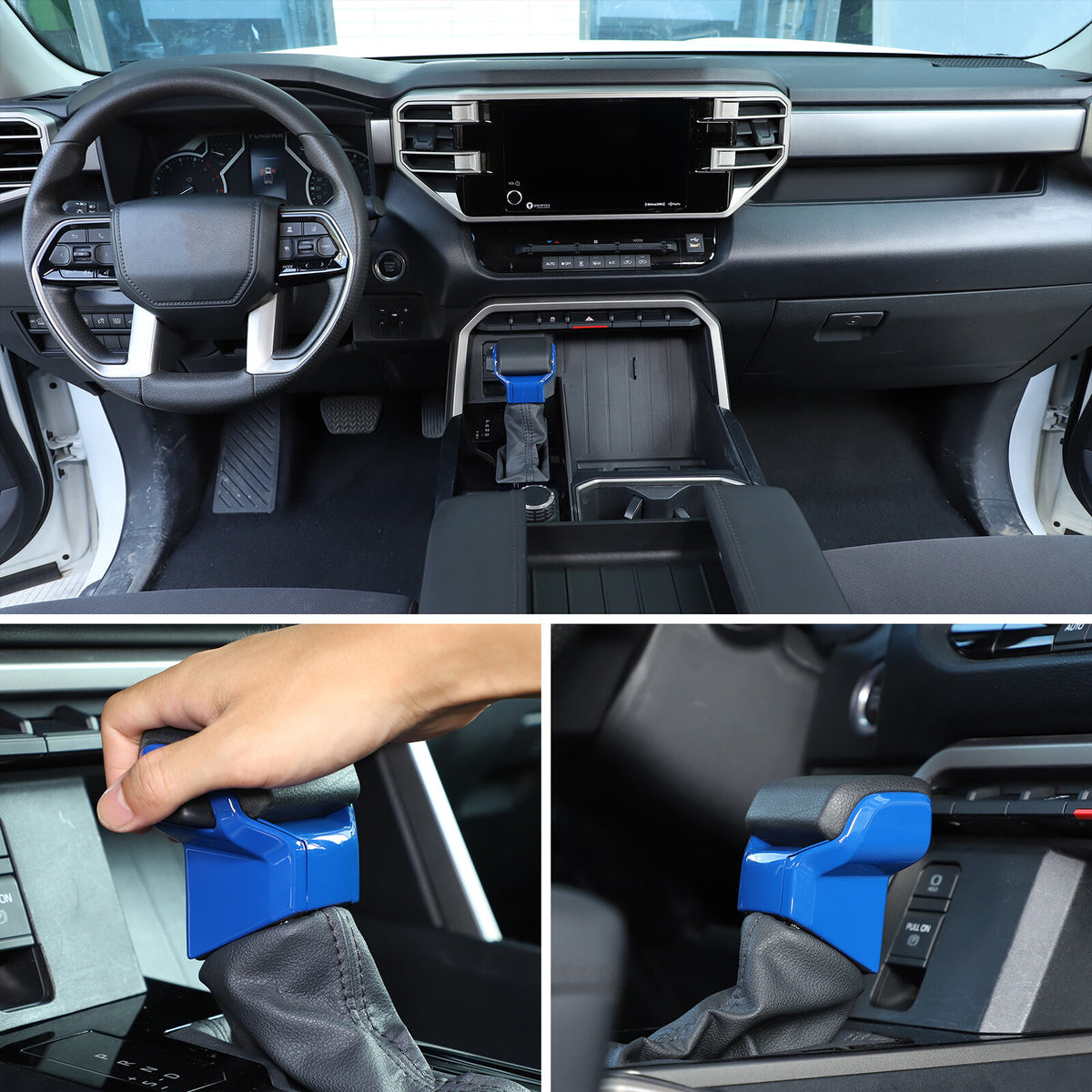 ABS Blue Car Center Panel Trim Interior Accessories For Toyota Tundra 2022-2026 - Variants 1-5 13