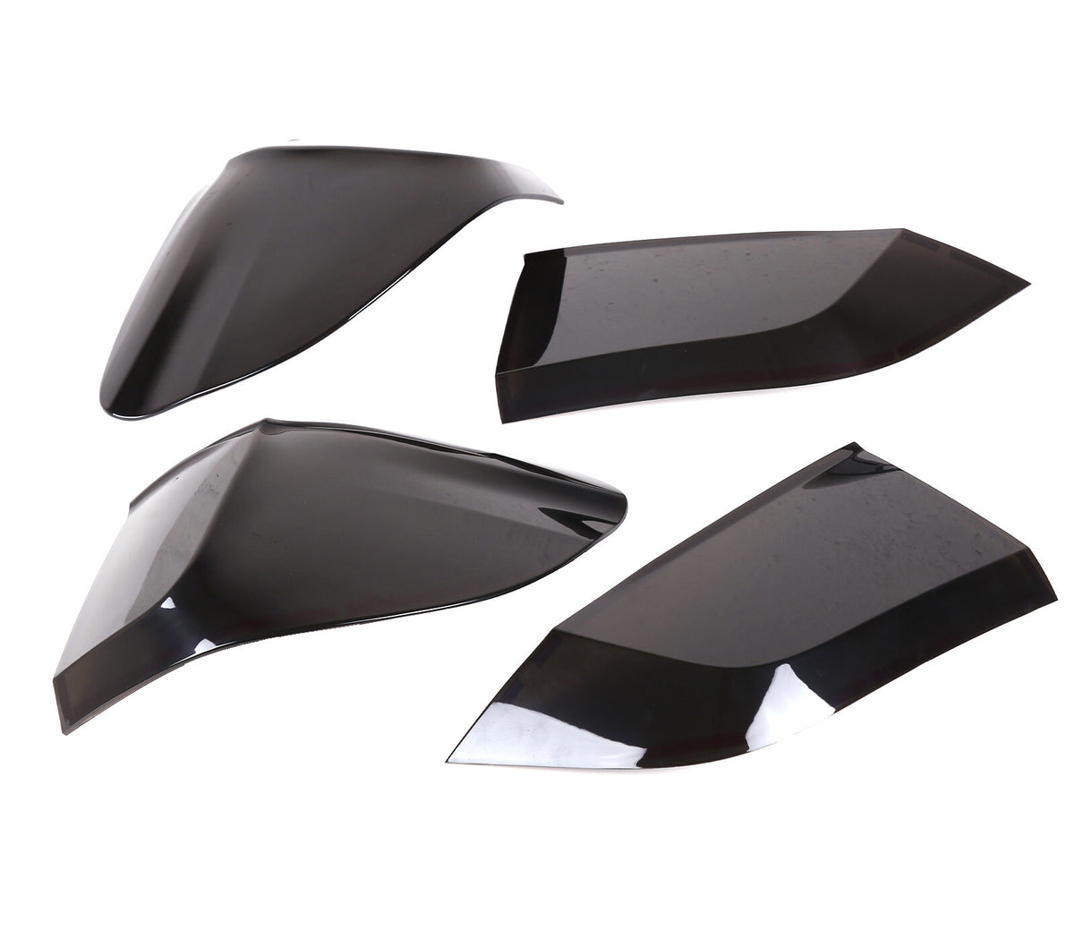 4PCS Smoke Blackout Tail Light Lamp Decoration Cover Trim For BMW X5 2014-2018 7