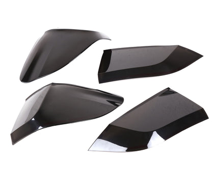 4PCS Smoke Blackout Tail Light Lamp Decoration Cover Trim For BMW X5 2014-2018 7