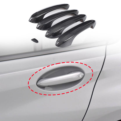 Real Carbon Fiber Exterior Door Handle Protector Trim for BMW 3 Series G20 20-25 1