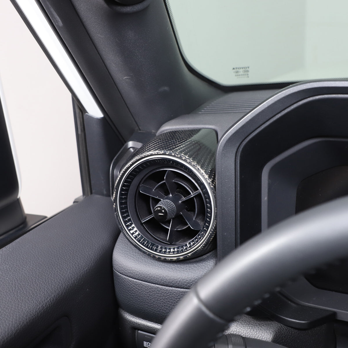 Real Carbon Fiber Side Air Outlet Trim for Toyota Land Cruiser Prado LC250 24+ 11