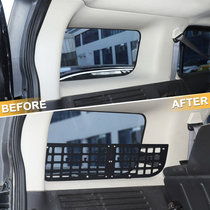 Carbon Steel Aluminum Rear Side Window Molle Panel For Hummer H3 2005-09 4