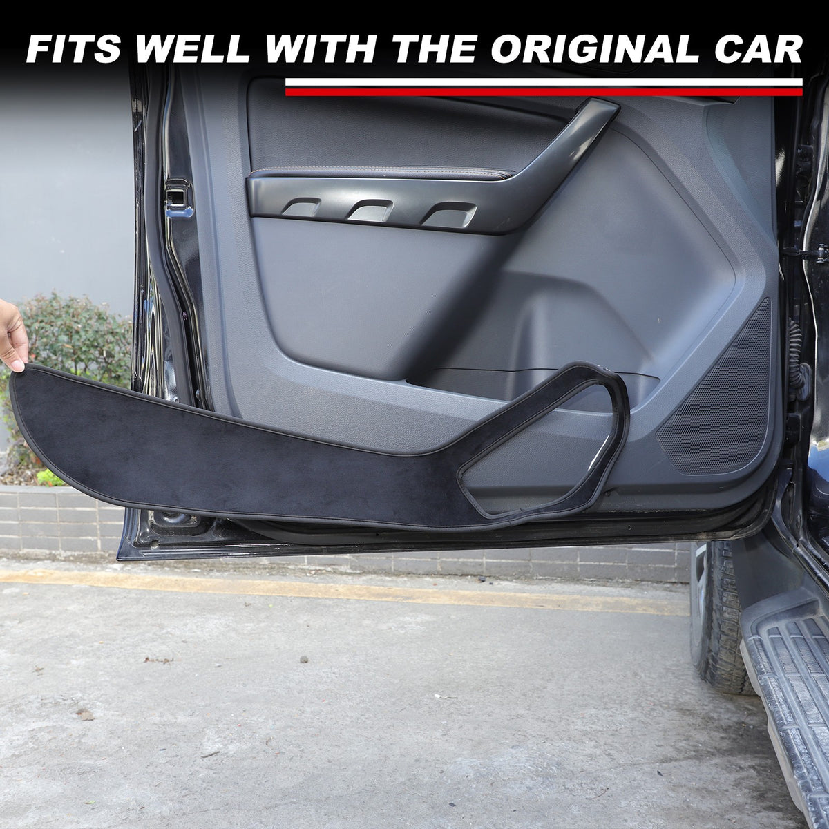 Door Side Anti-Kick Anti-Dirty Guard Cover Trim For Ford Ranger T7 T8 2015-2021 7