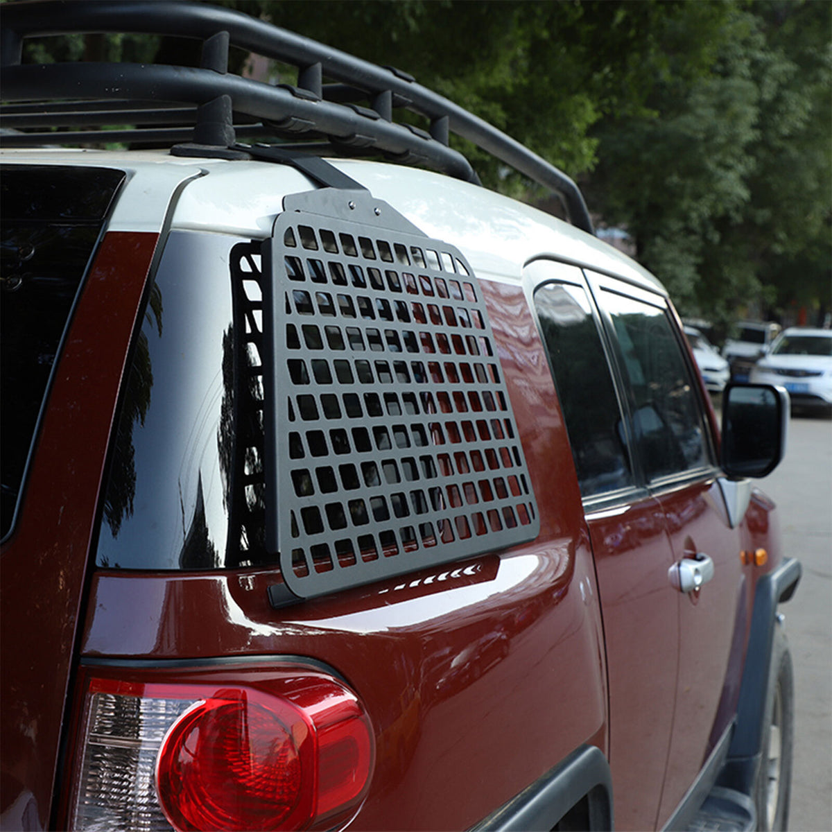 Rear Quarter Window Guard Molle Panel Storage Bracket for FJ Cruiser 2007-2021 20