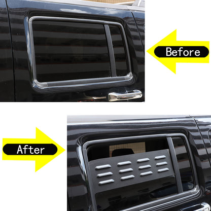 Black Aluminium Alloy Door Window Air Vents Screens For Hummer H3 2005-09 16