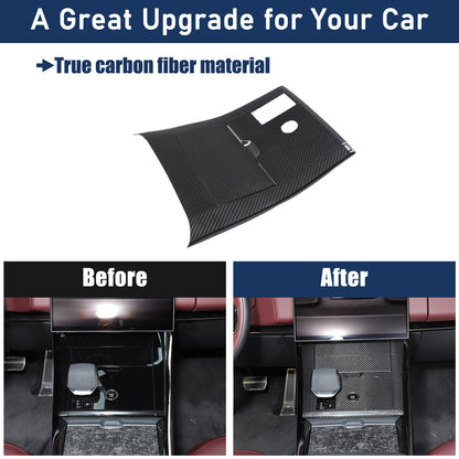 Real Carbon Fiber Center Gear Shift Panel Trim For LR Range Rover Sport L461 23+ 19