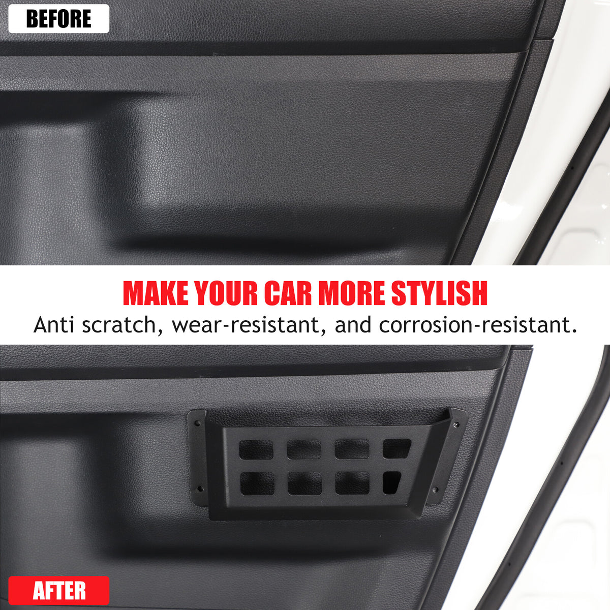 Black Car Door Storage Box Molle Panel Basket For Toyota Land Cruiser LC250 24+ 12