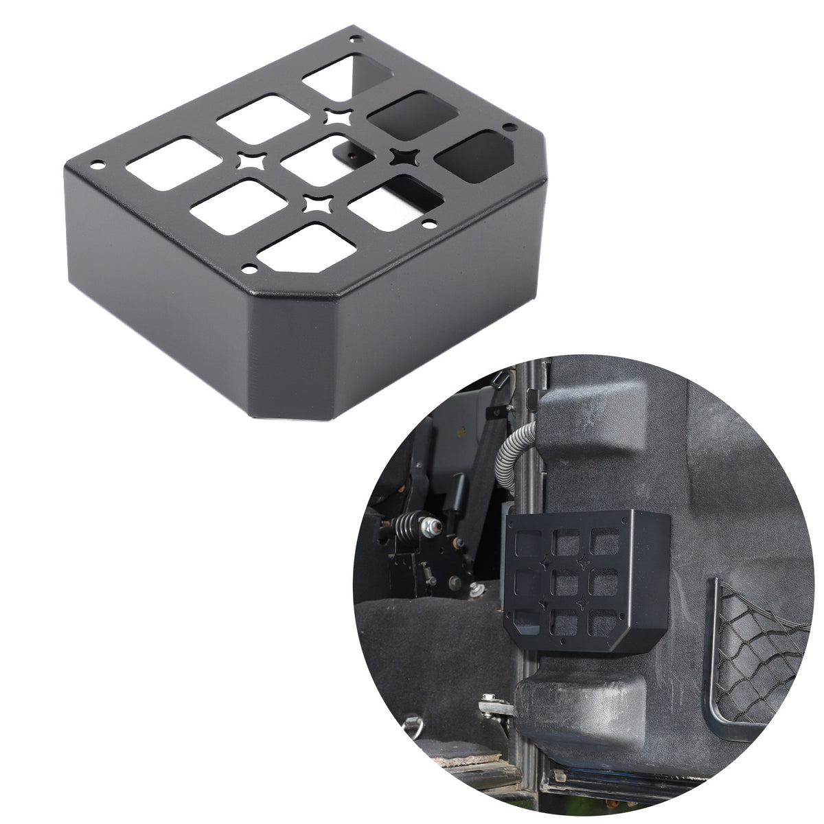 Tailgate Molle Panel Storage Basket For Land Rover Defender L316 2004-2018 4