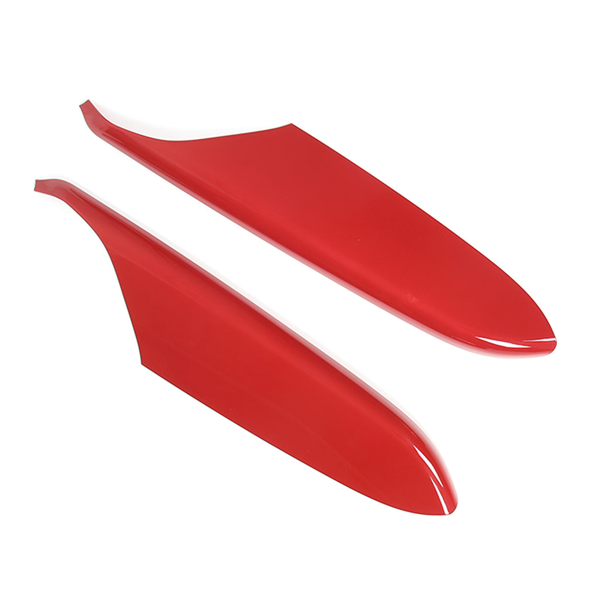 4pc Red ABS Interior Door Arnrest Panel Trim Cover Kit Set For Corvette C8 20-26 14