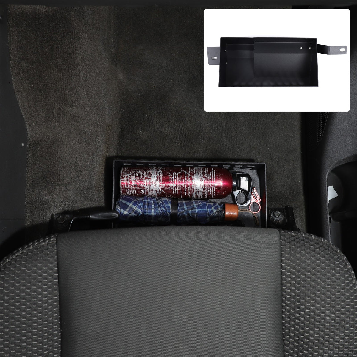 Aluminum Under Passenger Seat Storage Basket Tray For Nissan Frontier 2009-2017 18