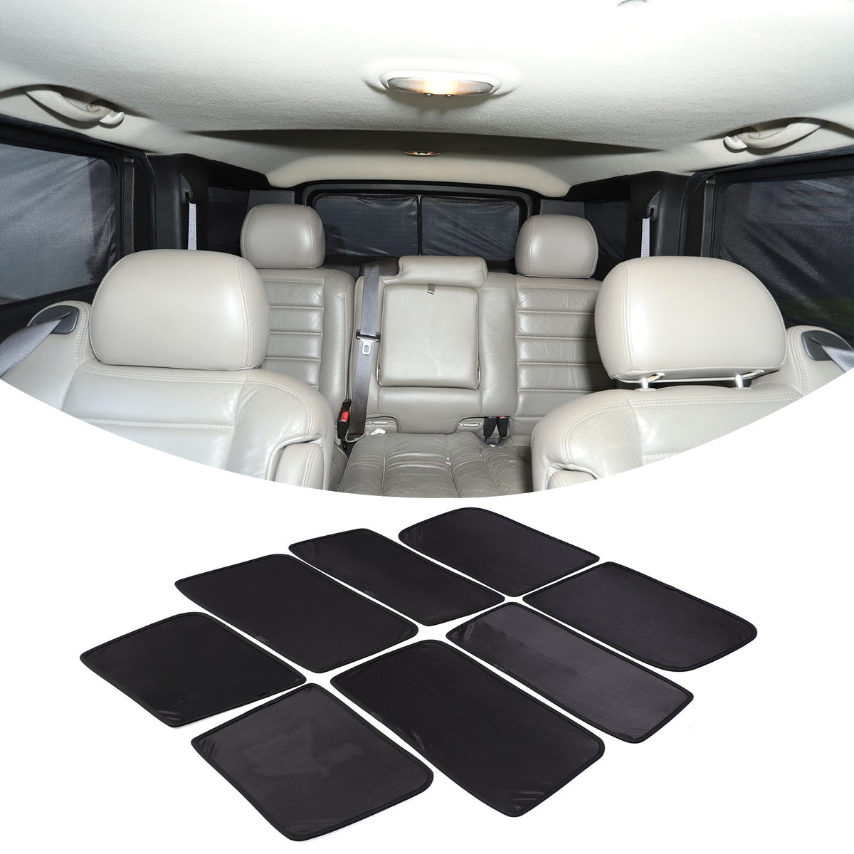 Car Window Screen Sun Shade Mesh Cover Windshield For Hummer H2 2003‑2009 12