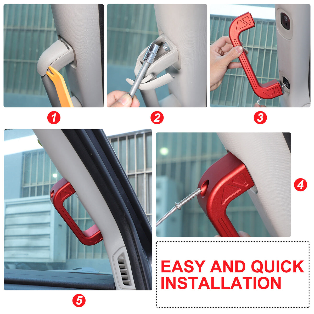 Off Road Replace A-Pillar Grab Handle Stand For Nissan Titan H61 2016-2023 8