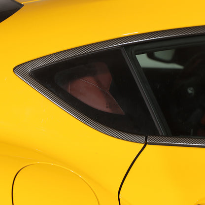 Carbon fiber Steel Car Window Strip Cover Trim For Toyota Supra A90 19-24 US 11