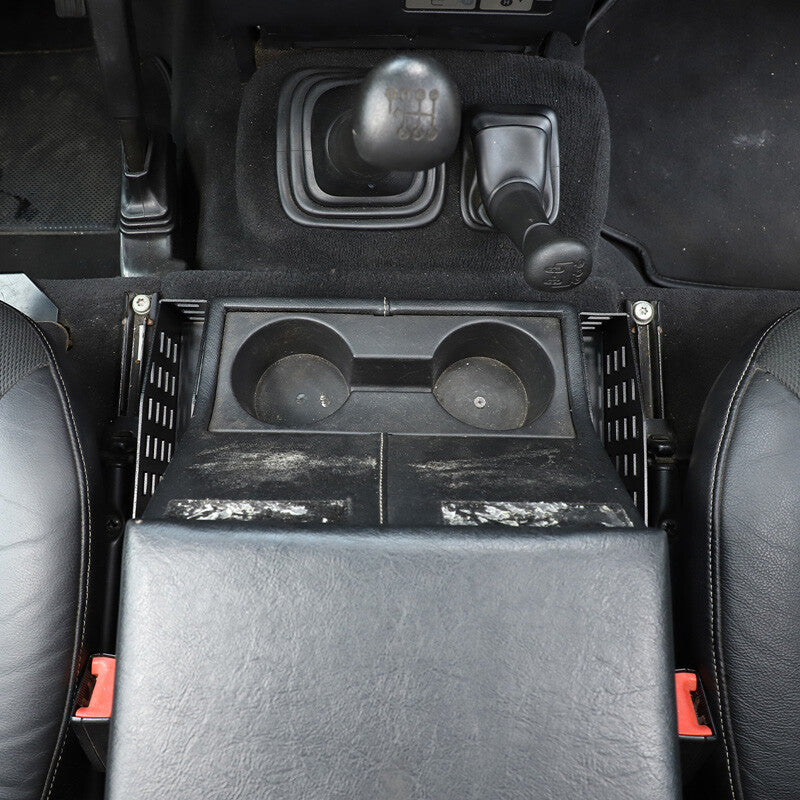 Black Gear Shift Side Storage Box Two Baskets Trim For LR Defender 04-19 4