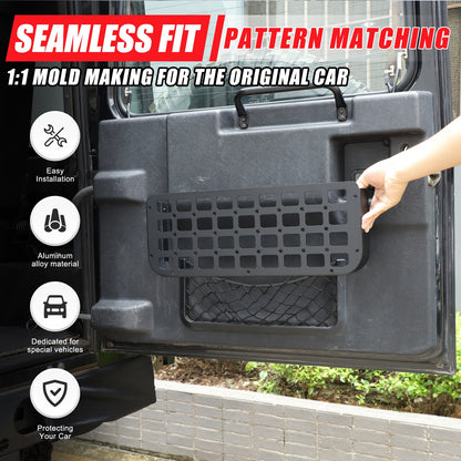 Tailgate Molle Panel Storage Basket For Land Rover Defender L316 2004-2018 42