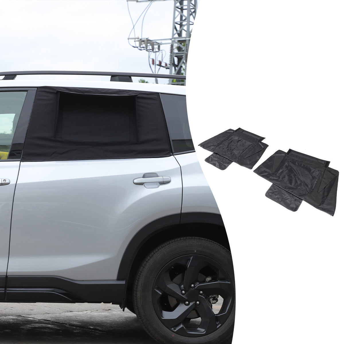 Rear Window Sunshade Visor For Subaru Forester SK 2019-2024 2