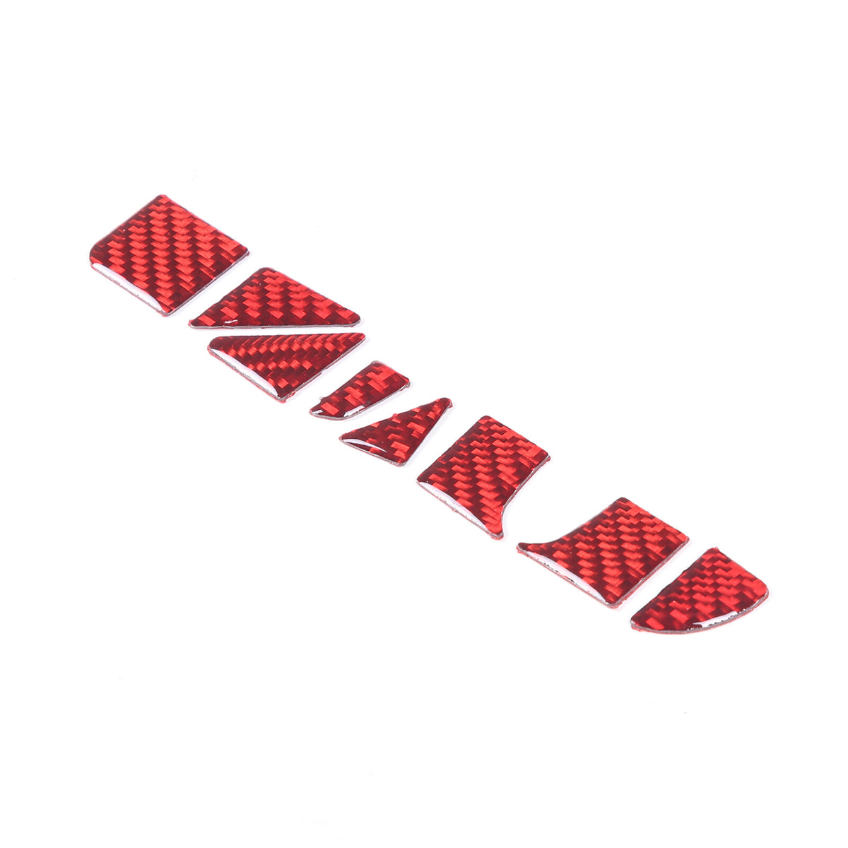 Red Soft Carbon Fiber Interior Decor Trim Kit Cover Set For Corvette C8 20-25 163