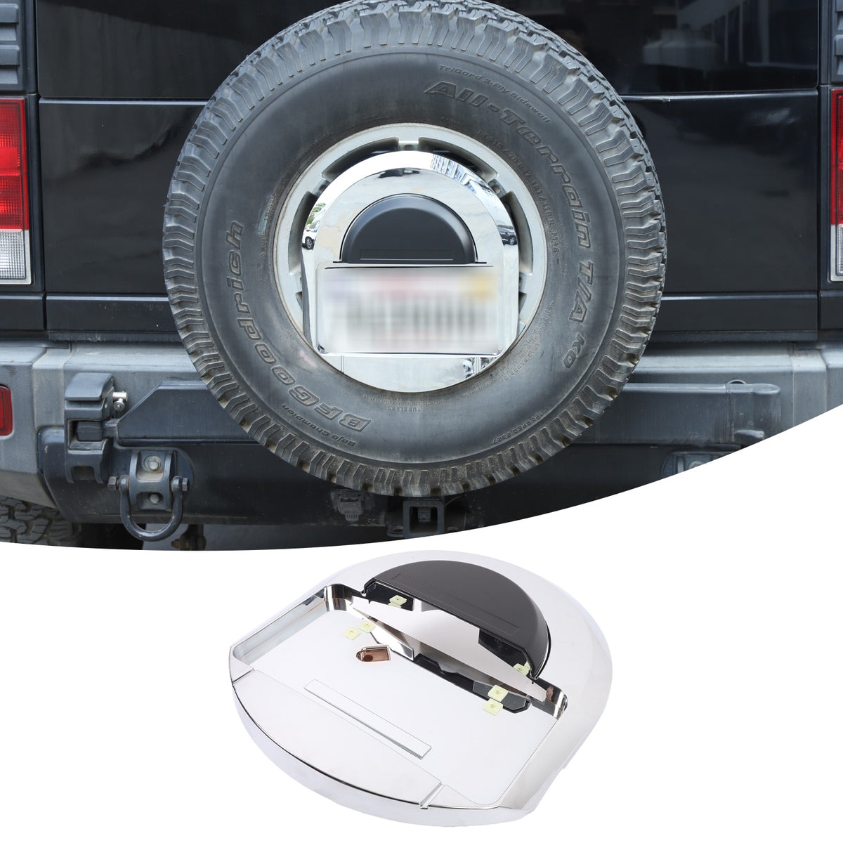 Replace Spare Tire License Plate Base For Hummer H2 2003-09 OE:25782333 7
