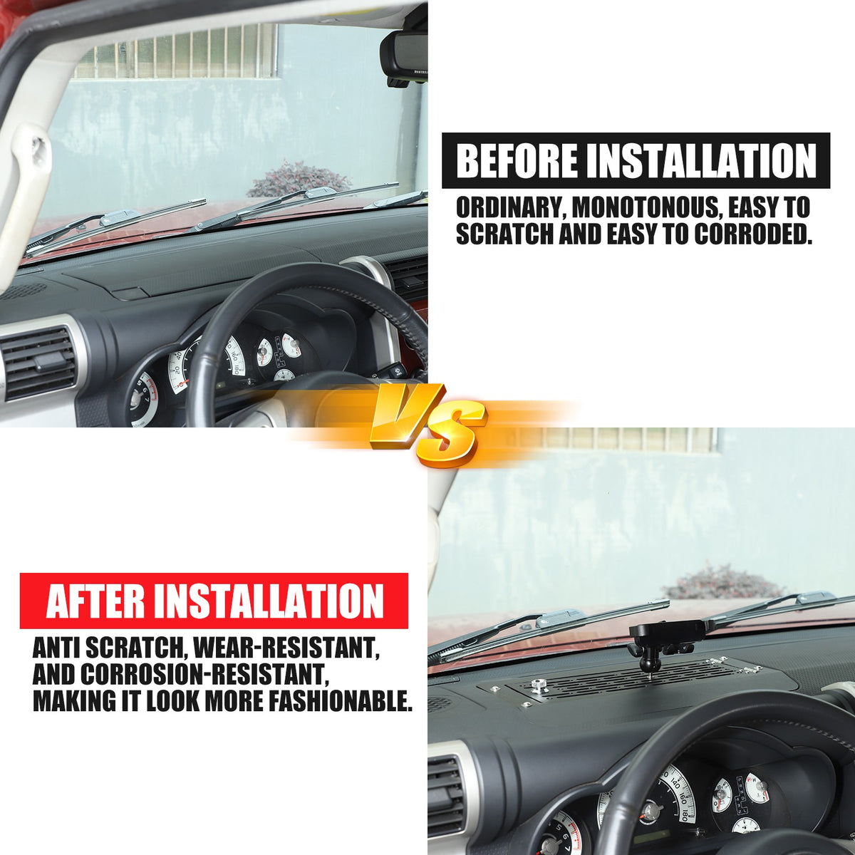 Phone Holder with Dashboard Password Box For Toyota FJ Cruiser 2007-21 7