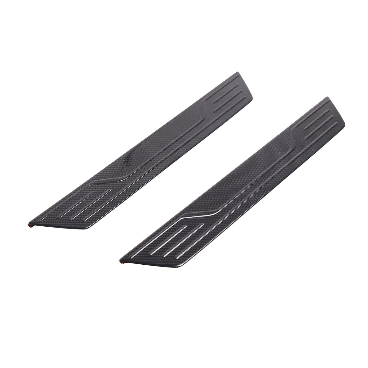 Carbon Fiber Door Plate Sill Scuff Cover Trim For C8 Corvette Stingray 20-26 US 6