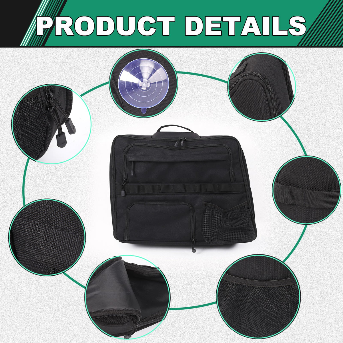 Black Rear Trunk Side Storage Window Bag Tray For Toyota RAV4 2020+ US 20