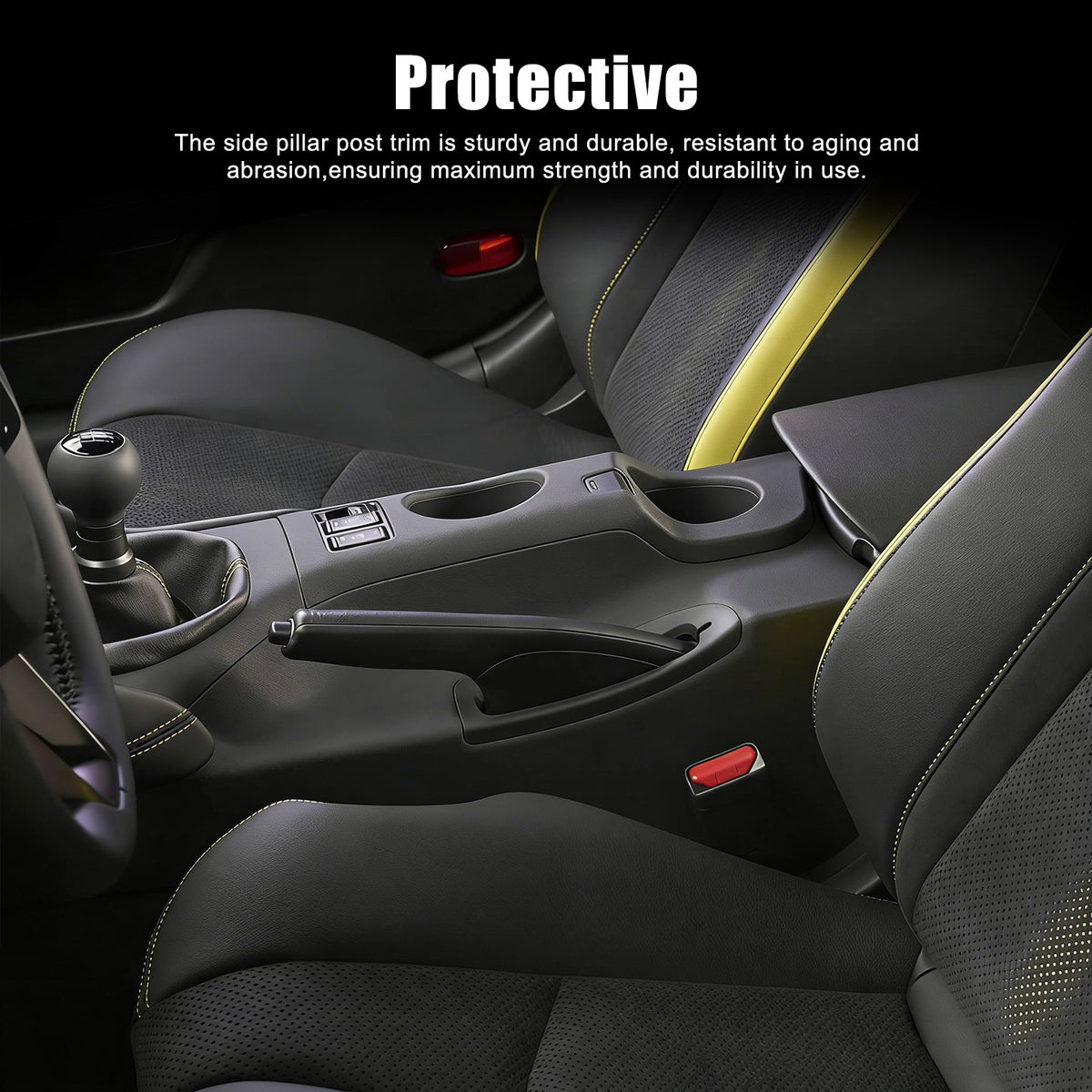 Red Real Carbon Fiber Interior Center Console Trim For Nissan Z 400Z RZ34 2023+ 13