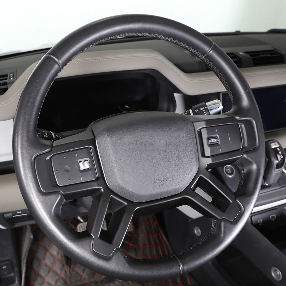 Matte Black Steering Wheel Frame Trim For Land Rover Defender 90 110 2020-23 US 3