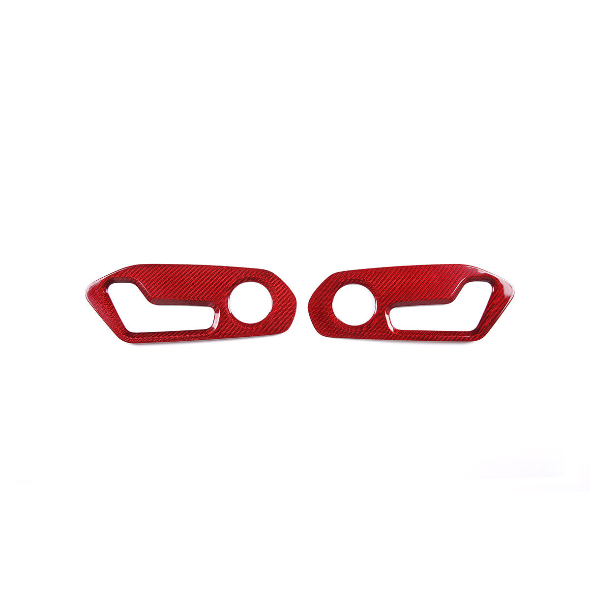 Red Carbon Fiber Seat Adjustment Button Switch Trim For Lamborghini URUS 18-23 2