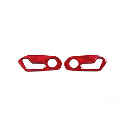 Red Carbon Fiber Seat Adjustment Button Switch Trim For Lamborghini URUS 18-23 2