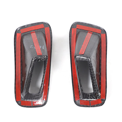 Real Carbon Fiber Seat Safety Belt Button Cover Frame Trim For Corvette C8 20-26 4