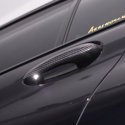 Real Carbon Fiber Exterior Outer Door Handle Trim For BMW 3 Series G20 20-22 13