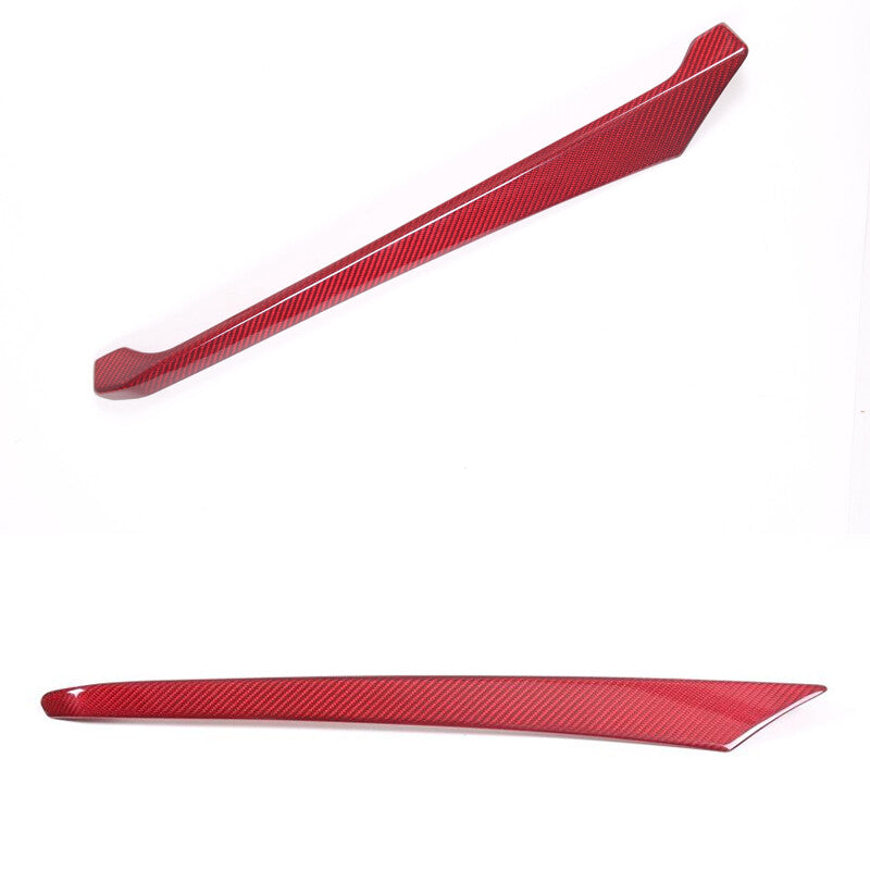 Red Real Carbon Fiber Full Interior Set Decor Trim Kit for Corvette C8 20-25 131