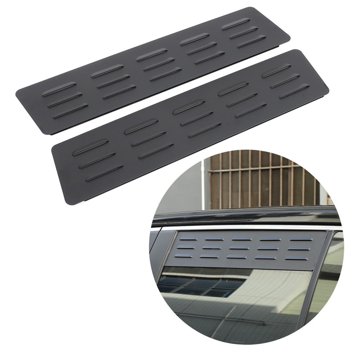 Rear Door Window Louver Air Vent Panel Trim Cover For Toyota RAV4 2020-2024 US 11