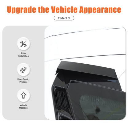Matte Black Rear Windshield Spoiler Trim Strip For Corvette C8 Coupe 2020+ 5