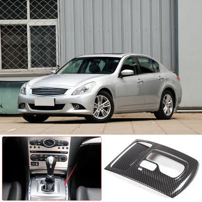 ABS Carbon Fiber Center Interior Trim Cover Set For Infiniti G25 G37 2009-2013 8