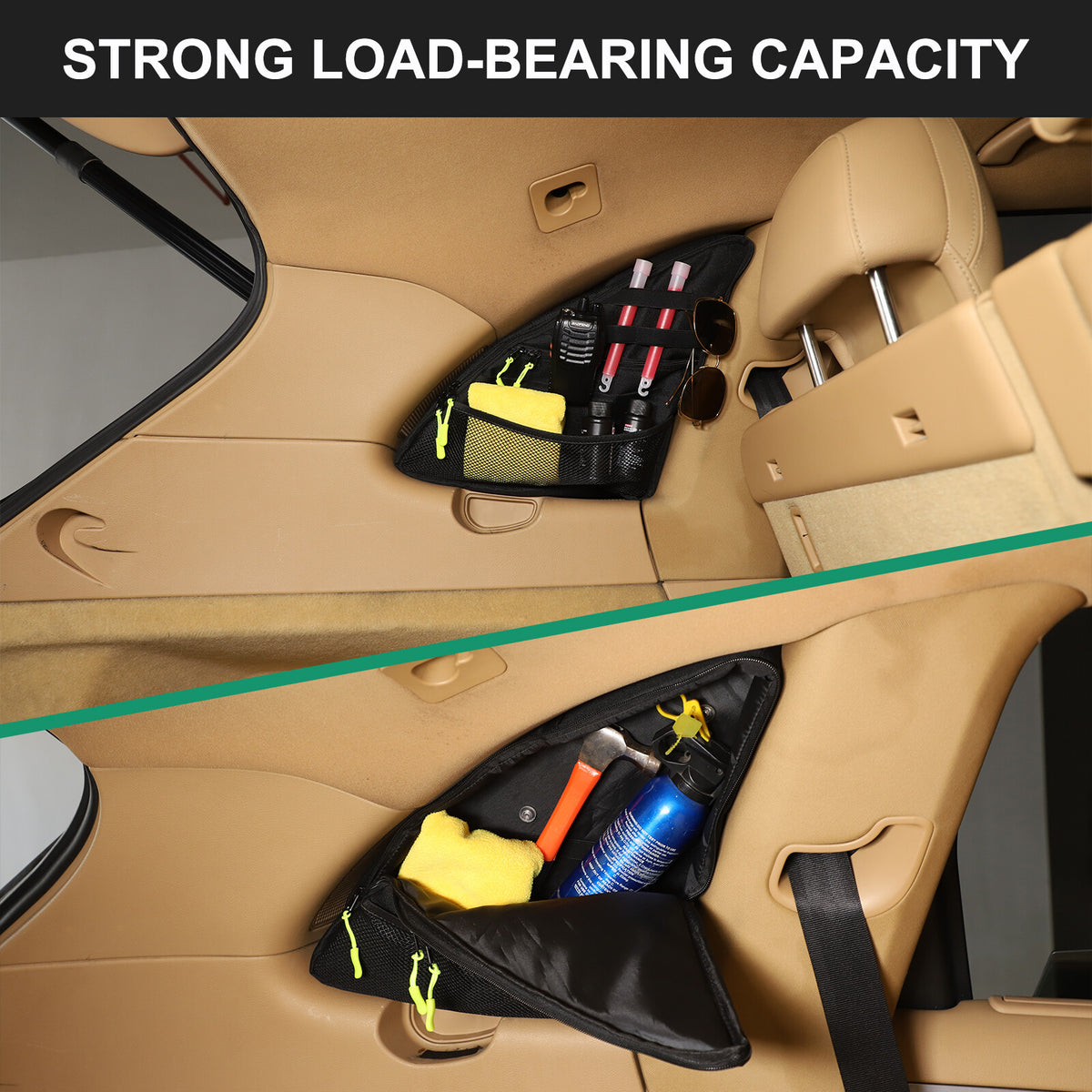 Rear Trunk Left Side Storage Bag Organizer For Porsche Cayenne 958 2011-2017 3