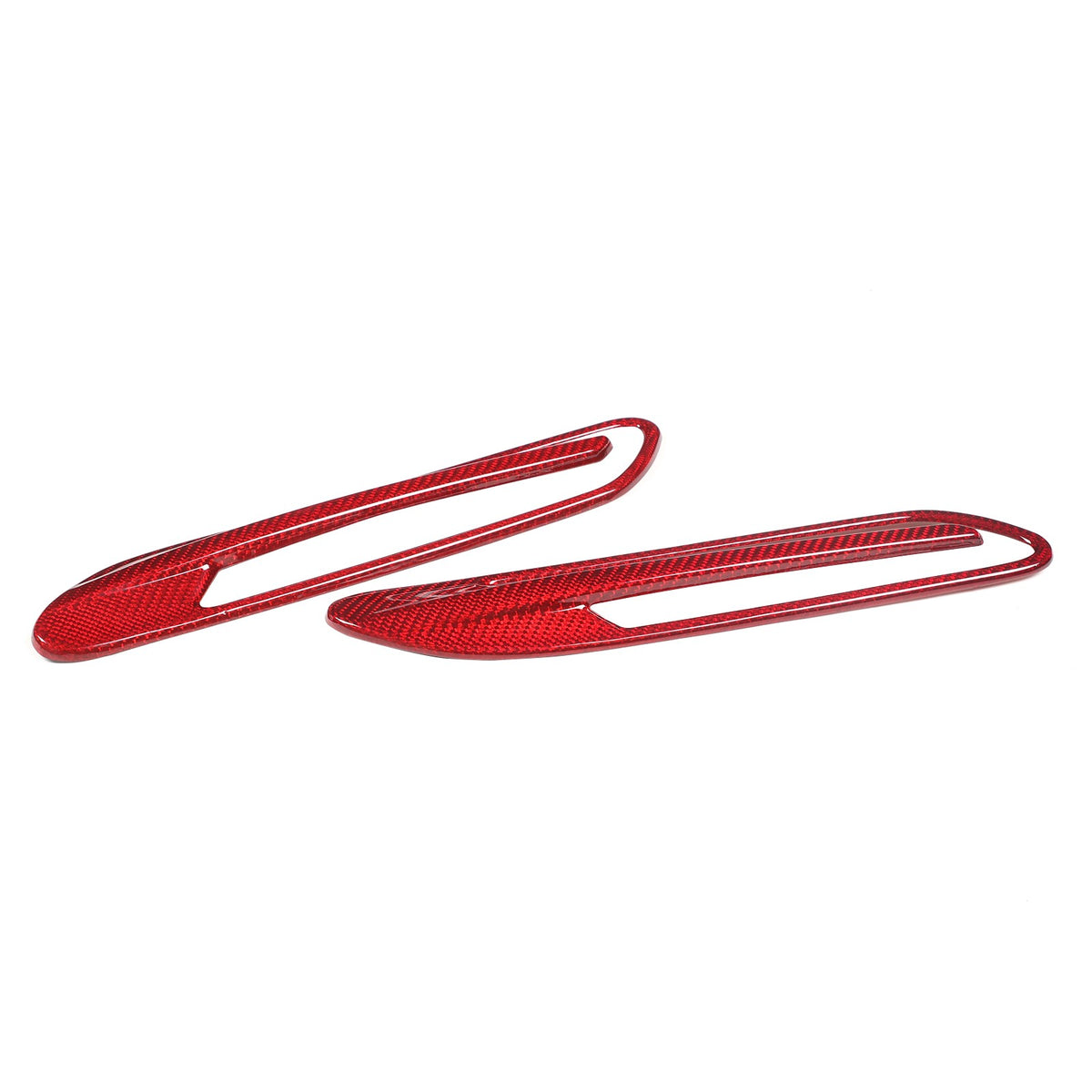Red Real Carbon Fiber Side Fender Air Vent Trim For Benz AMG GT50/GT63 2019+ 7