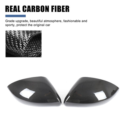 Real Carbon Fiber Outer Rearview Mirror Trim For LR5 Discovery 5 L462 2014-2021 12