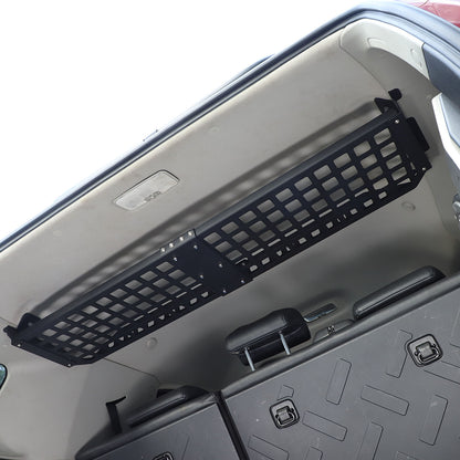 Modular Storage Overhead Molle Panel Rear Trunk Shelf for Toyota FJ Cruiser 07+ 18