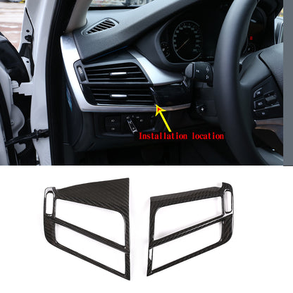 17PCS Real Dry Carbon Fiber Interior Trim Decor Cover For BMW X5 F15 2014-2018 87