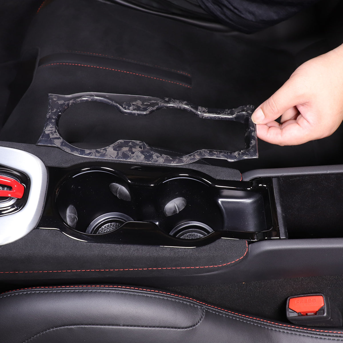 Forged Carbon Fiber Interior Center Console Cover Trim For Lotus EMIRA 2021-25 3