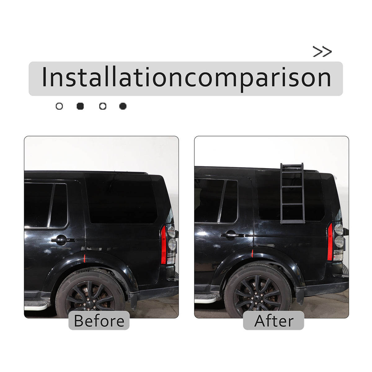 Left Side Roof Rack Access Ladder For Land Rover Discovery 3/4 LR3 LR4 04-16 15