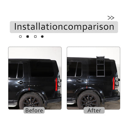 Left Side Roof Rack Access Ladder For Land Rover Discovery 3/4 LR3 LR4 04-16 15