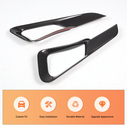 ABS Carbon Fiber Center Console Gear Shift Strip Trim For Range Rover Sport 23+ 10
